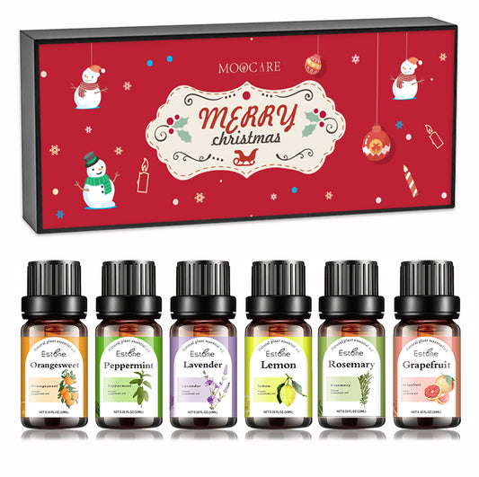 Christmas Essential Oil Kit Top 6 Blends for Diffusers, Home Care, Candle Making Scents, Fragrance, Aromatherapy, Humidifiers, Gifts